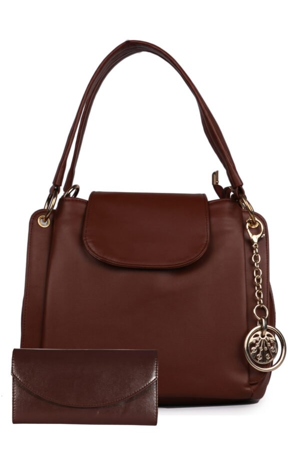 Roseberries Brown Color  Women Sling And Handbags with Wallet
